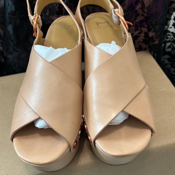 MARC FISHER BIANKA WEDGE SANDALS Size 7.5 - Picture 4 of 6